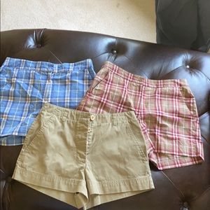 Stylish Women's Plaid and Solid Shorts Set